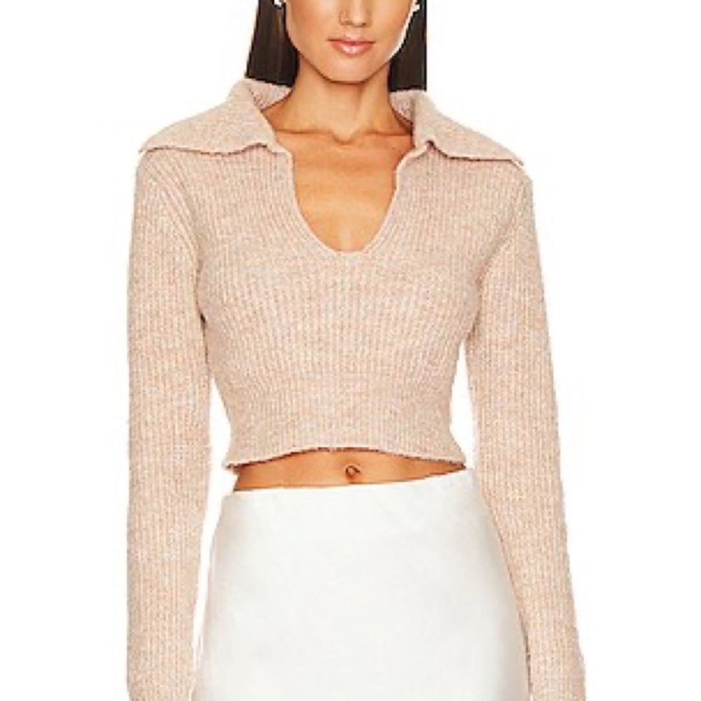 All the Ways Carly V Neck in Blush Nude